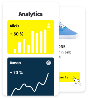 Visualisierung eines Daten-Dashboards zur Traffic und Umsatzsteigerung mit Produktsuchmaschinenmarketing
